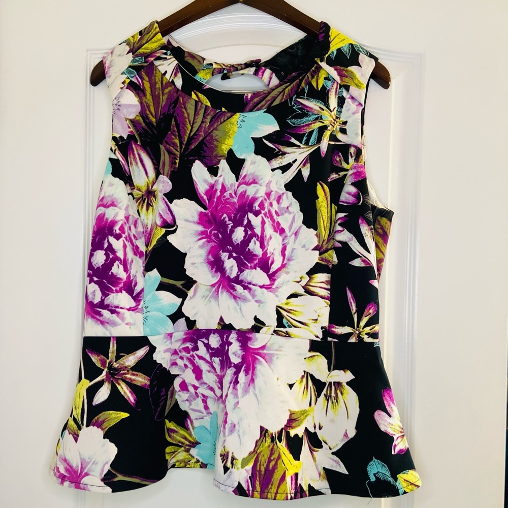 Worthington Flared Floral Shirt